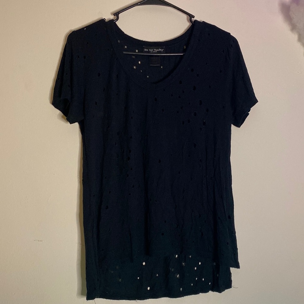 Holes black tee